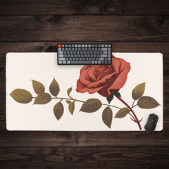 Red Rose Extended Mousepad