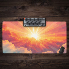 Sunrise Through The Clouds Extended Mousepad