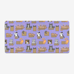 Cats in Boxes Extended Mousepad