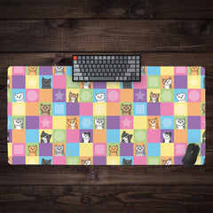 Pastel Cats Extended Mousepad