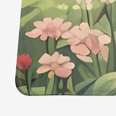 Kitty In A Botanical Garden Extended Mousepad