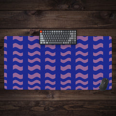 Purple And Blue Tiles Extended Mousepad