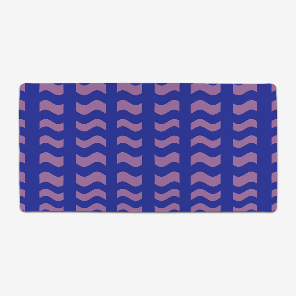 Purple And Blue Tiles Extended Mousepad