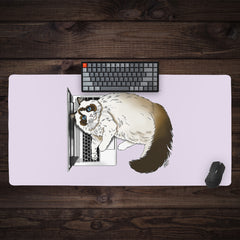 Laptop Cat Extended Mousepad