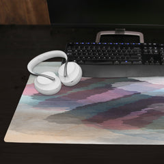 Colored Watercolor Clouds Extended Mousepad