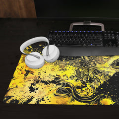 Wolf Molten Gold Extended Mousepad