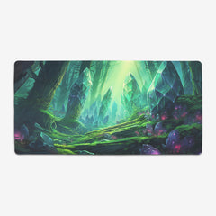 Green Mana Crystals Extended Mousepad