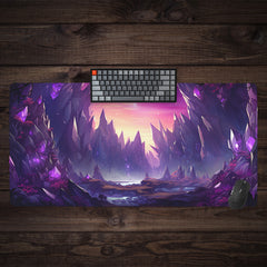 Purple Mana Crystals Extended Mousepad