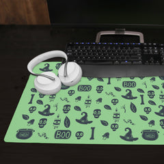 Halloween Witch Doodle Extended Mousepad