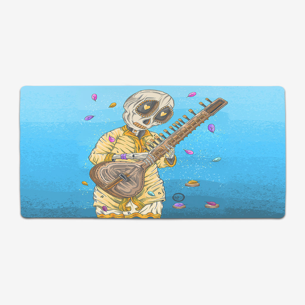 The Indian Sitar Player Extended Mousepad