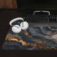Black And Gold Extended Mousepad