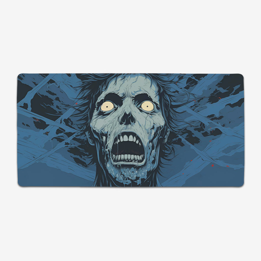 Blue Zombie Extended Mousepad
