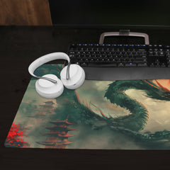 Japanese Dragon Painting Extended Mousepad