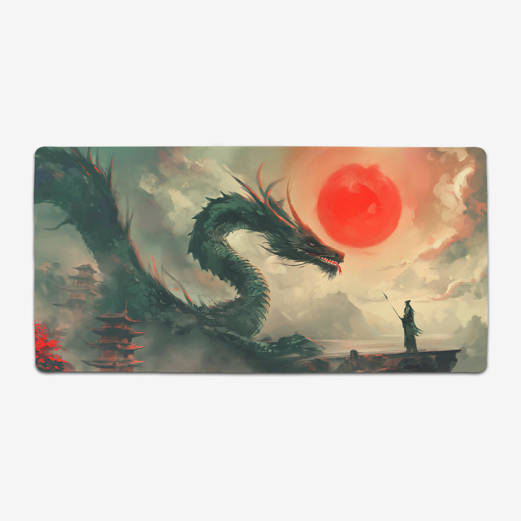 Japanese Dragon Painting Extended Mousepad