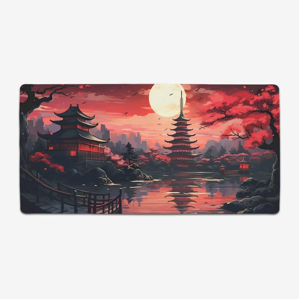 Red Japan Extended Mousepad