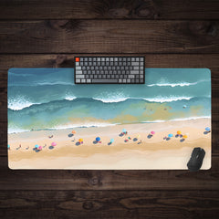 Waves On The Beach Extended Mousepad