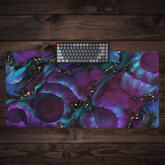 Purple Craters Extended Mousepad