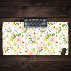 Pink Blossoms Extended Mousepad