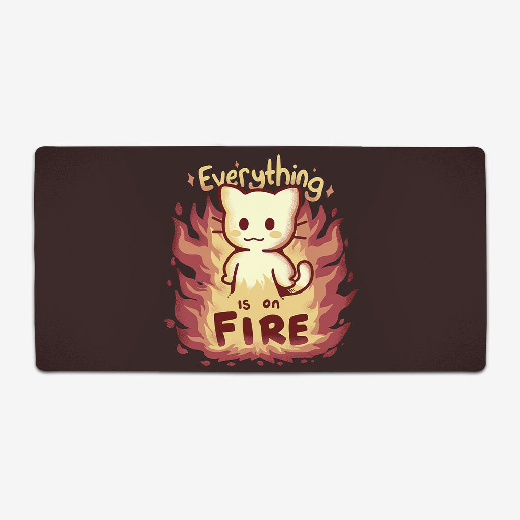 Everything Is On Fire Extended Mousepad