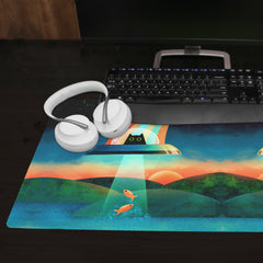 The Purrfect Alien Extended Mousepad