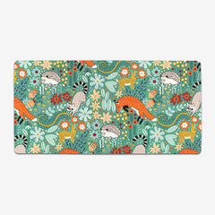 Textured Woodland Pattern Extended Mousepad