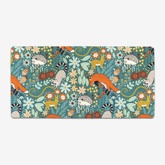Textured Woodland Pattern Extended Mousepad