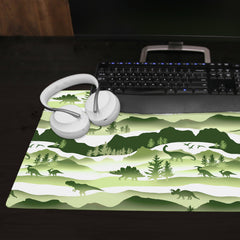 Whimsical Dino Wilderness Extended Mousepad