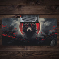 Lunar Wolf Extended Mousepad