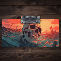 Shipwrecked Skull Extended Mousepad