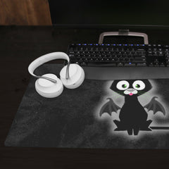 Derpy Bat Cat Extended Mousepad