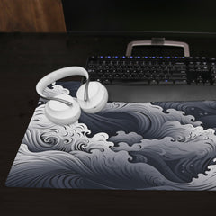 Japanese White Clouds Extended Mousepad