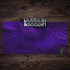 Purple Lines Extended Mousepad