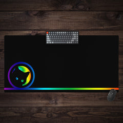 Lucky Black Cat Extended Mousepad
