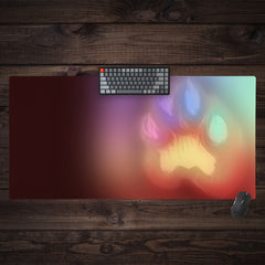 Neon Fire Beans Extended Mousepad