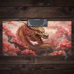 Imperial Blossom Serpent Extended Mousepad