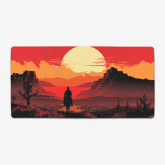 Lone Cowboy Extended Mousepad
