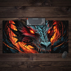 Luminous Inferno Extended Mousepad