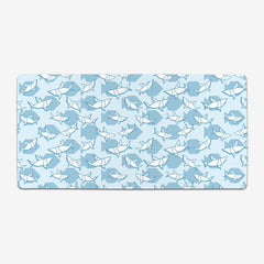 Paper Sharks Extended Mousepad