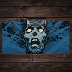 Blue Zombie Extended Mousepad