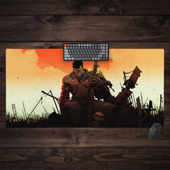 Barbarian Rage Extended Mousepad