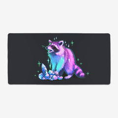 Crystal Companions Raccoon Extended Mousepad