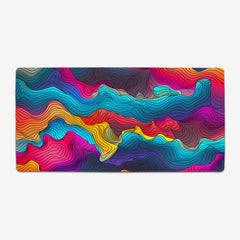 Colored Lines Extended Mousepad