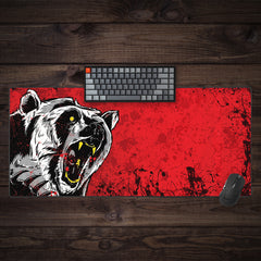 Bear Attack Extended Mousepad
