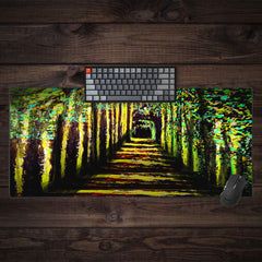 Yellow Maze Extended Mousepad