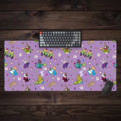 Alice in Wonderland Cats Extended Mousepad