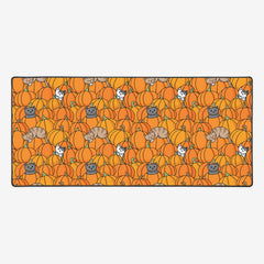 Halloween Pumpkin Cats Extended Mousepad