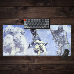Silver Warrior Extended Mousepad