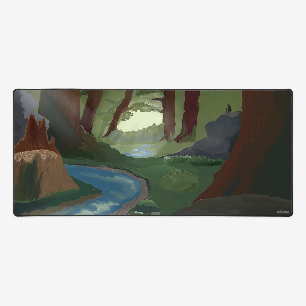 A Walk In The Woods Large Extended Mousepad