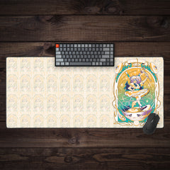 Noodle Girl Extended Mousepad