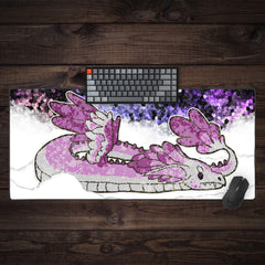 Cute Stained Glass Dragon Extended Mousepad